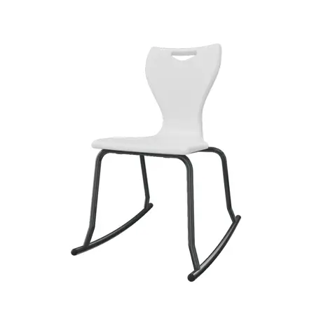 En Rock Educational Chair - Size 5 - Black Frame - White